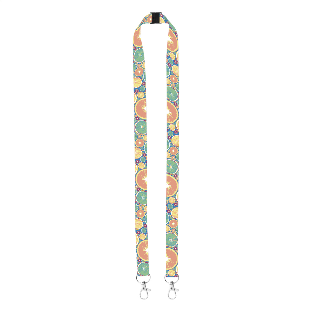 Subyard Double Safe - custom made sublimatie lanyard