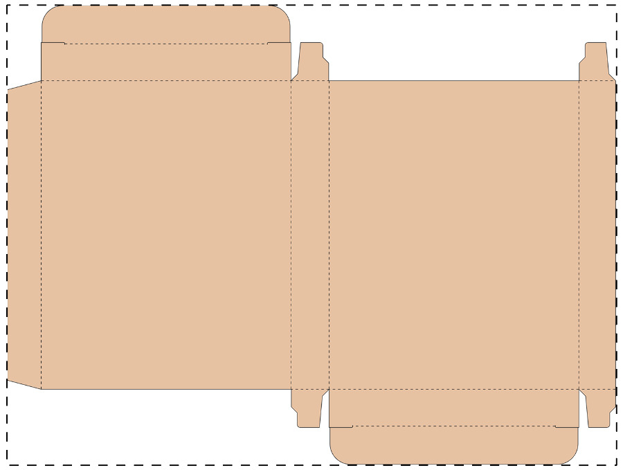 Aangepaste kraft kartonnen doos