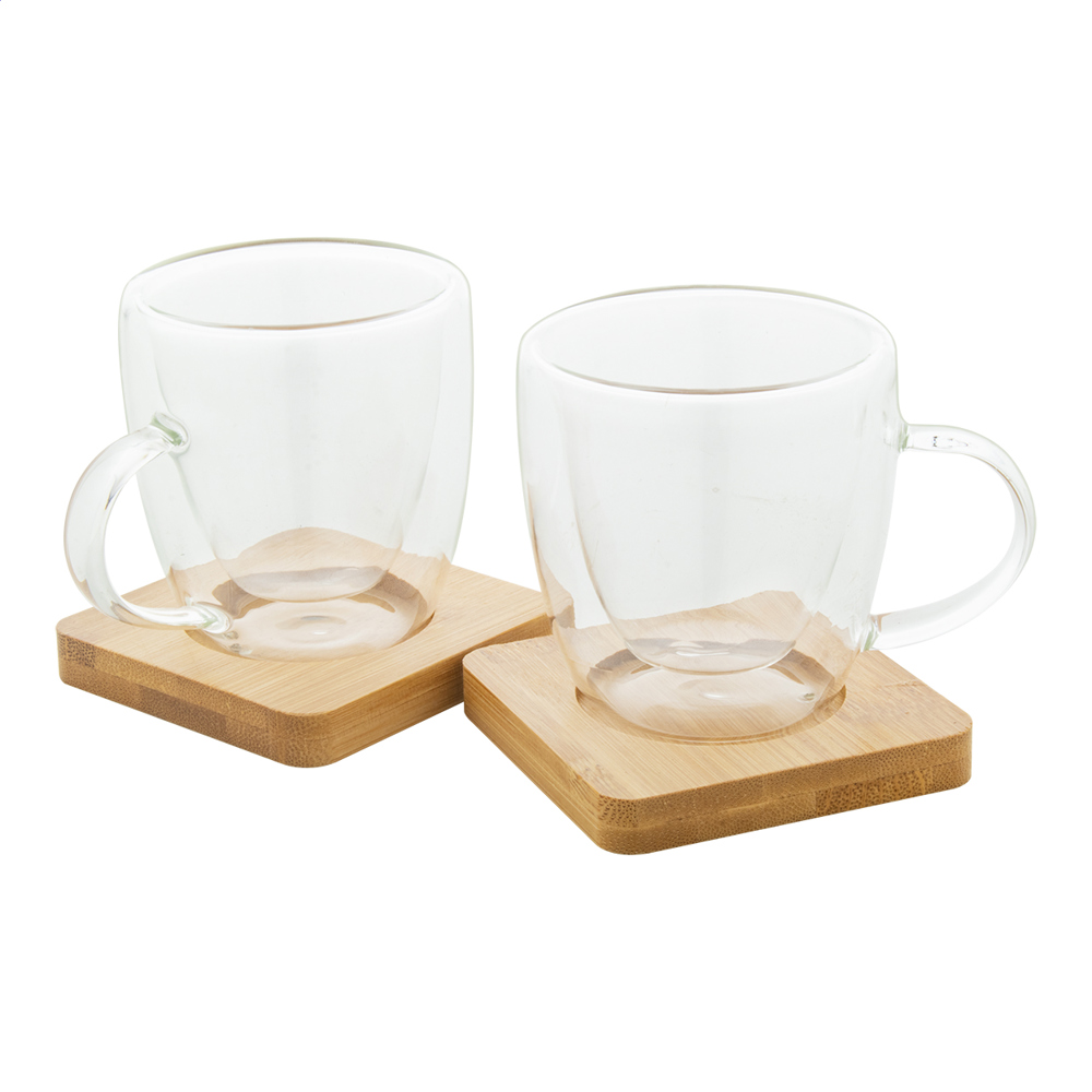 Mocaboo - glazen espresso kopjes set