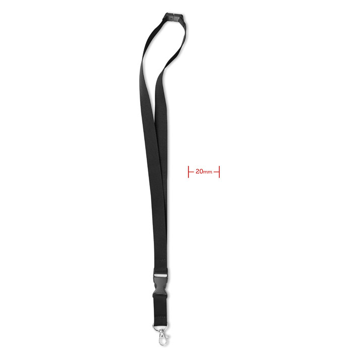 LANY - Lanyard, metalen haak. 20 mm
