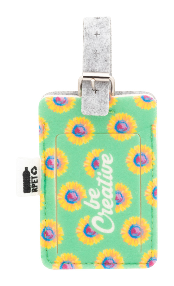 CreaFelt Tag - custom made RPET bagagelabel