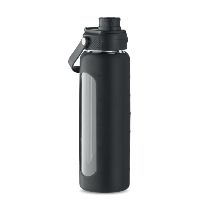 KEILA - Glazen fles met hoes 750 ml