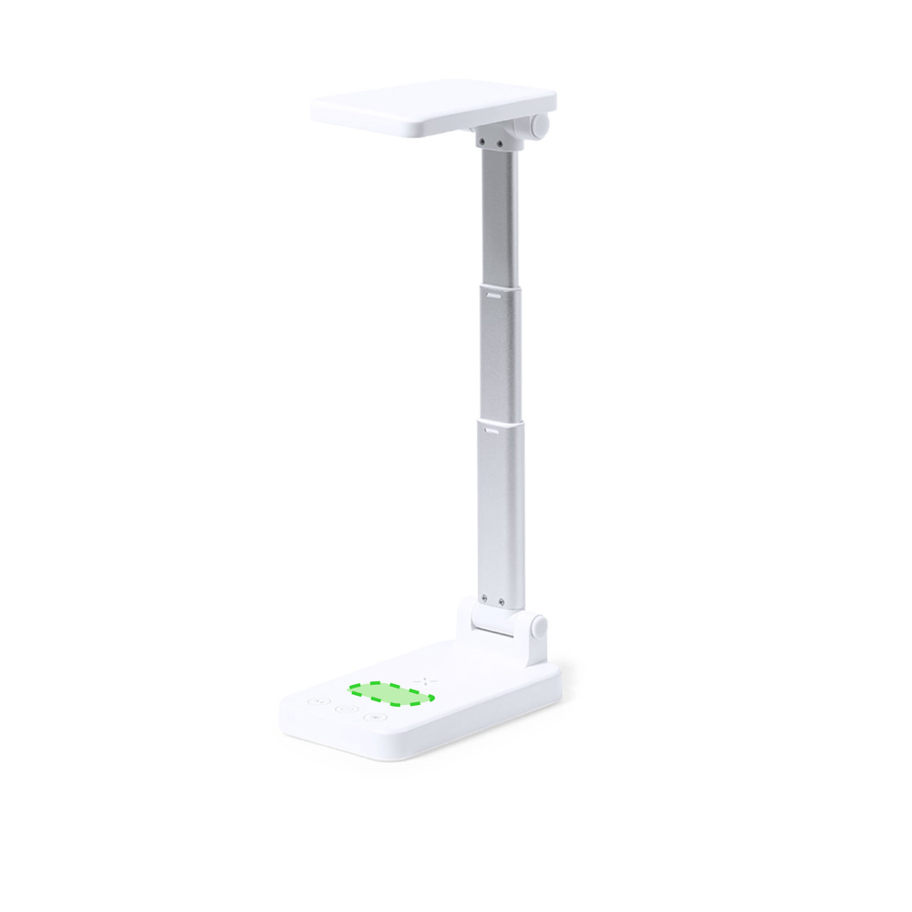 Aan de voet van de lamp