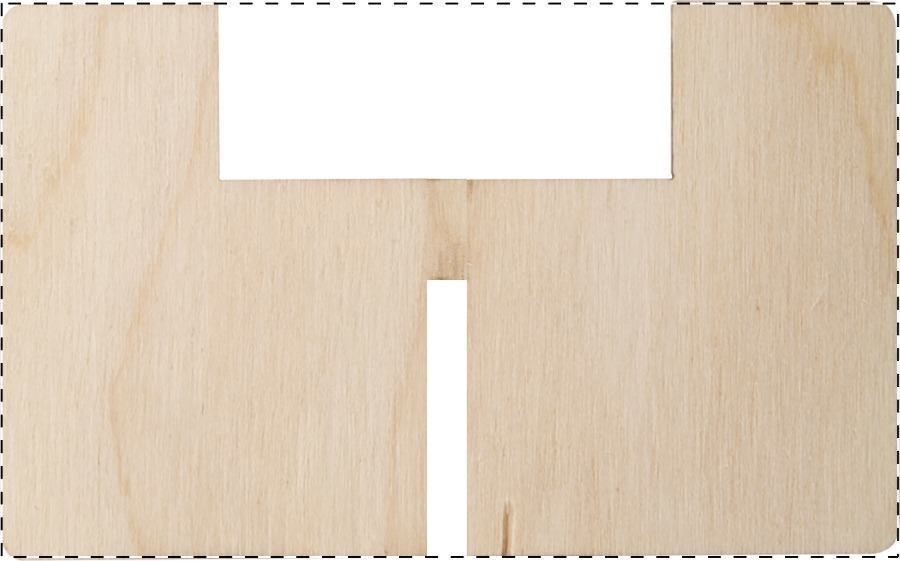 Houten deel - voorkant